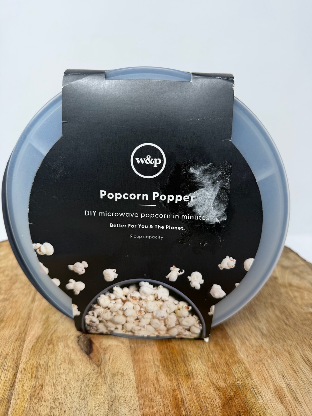 W&P Popcorn Popper Collapsible Eco Friendly Silicone 9 Cup Waste Free Microwave